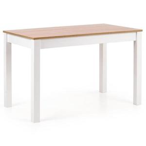 Stôl Ksawery 120x68 Płyta/Abs/Mdf – Dub Sonoma/Biely vyobraziť