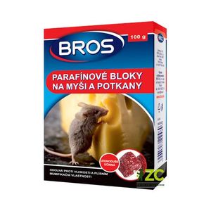 Parafínové bloky na myši, potkany a potkany BROS 100g vyobraziť