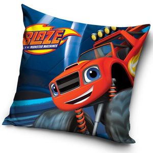 Carbotex Obliečka na vankúšik Plamienok a Štvorkoláci Červený Monster Truck, 40 x 40 cm vyobraziť