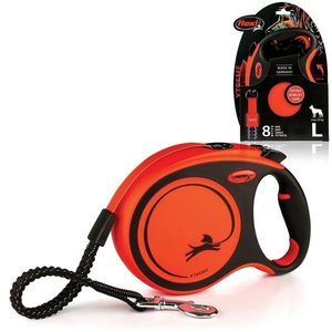 Samonavíjacie vodítko Flexi Xtreme L, 8 m, 55 kg, oranžové vyobraziť