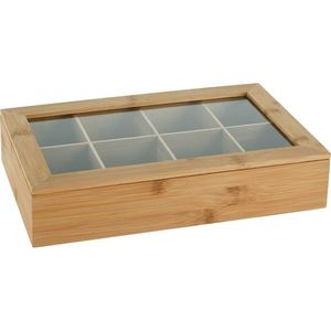 EH Drevený box na čajové vrecká Natural vyobraziť