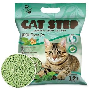 Cat Step Clumping Litter Tofu Green Tea 5, 4 kg, 12l vyobraziť