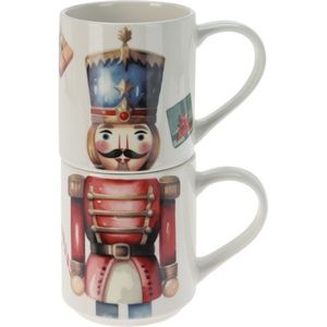 2-dielna sada hrnčekov Luskáčik, 265 ml, porcelán vyobraziť