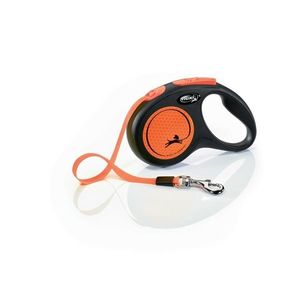 Samonavíjacie vodítko Flexi New Neon S, 5 m, 15kg, oranžové vyobraziť