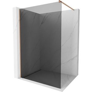 MEXEN/S - Kioto Sprchová zástena WALK-IN 100 x 200, grafit 8 mm, meď kartáčovaná 800-100-101-65-40 vyobraziť