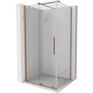 MEXEN/S - Velár sprchovací kút 110 x 75, transparent, kartáčovaná meď 871-110-075-01-65 vyobraziť