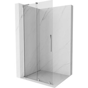 MEXEN/S - Velar L Sprchová zástena posuvná Walk-in 100 x 200 cm, transparent 8 mm, chróm 871-100-003-03-01 vyobraziť