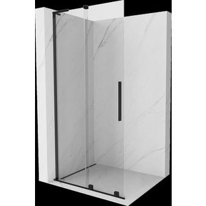 MEXEN/S - Velar L Sprchová zástena posuvná Walk-in 120 x 200 cm, transparent 8 mm, čierna 871-120-003-03-70 vyobraziť