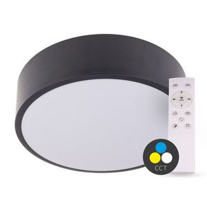 T-LED SMART TUYA Čierne LED stropné svietidlo okrúhle 500mm 48W CCT s DO 105464 vyobraziť