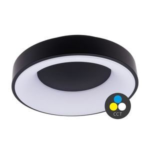 T-LED Čierne LED stropné svietidlo okrúhle 380mm 32W CCT 105530 vyobraziť