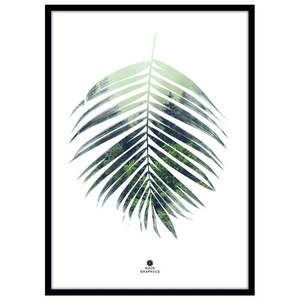 Plagát v ráme 50x70 cm Palm Leaf – Malerifabrikken vyobraziť