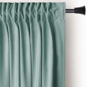 Zamatový dimout záves v mentolovej farbe 140x270 cm Pleat – AmeliaHome vyobraziť