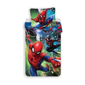 Bavlnené detské obliečky na jednolôžko 140x200 cm Spider-man – Jerry Fabrics vyobraziť