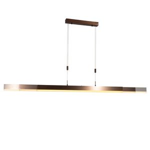 Verstelbare hanglamp donker brons 150 cm incl. LED dimbaar - Lamba vyobraziť