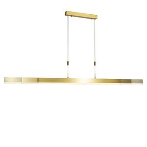 Verstelbare hanglamp goud 150 cm incl LED - Lamba vyobraziť