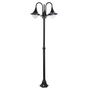 Rabalux Čierna záhradná lampa Konstanz pre 3x LED žiarovku E27 206cm 8248 vyobraziť