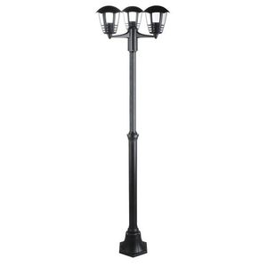 Rabalux Čierna záhradná lampa Marseille pre 3x LED žiarovku E27 181cm 8569 vyobraziť