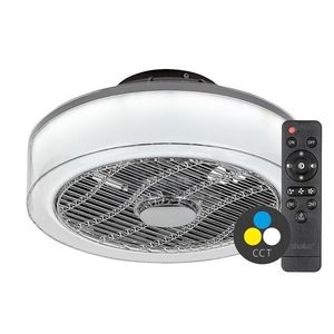 Rabalux Antracitové stropné LED svietidlo s ventilátorom Dalfon 395mm 30W CCT s DO 6857 vyobraziť