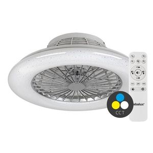 Rabalux Strieborné stropné LED svietidlo s ventilátorom Dalfon 500mm 30W CCT s DO 6859 vyobraziť