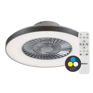 Rabalux Strieborné stropné LED svietidlo s ventilátorom Dalfon 595mm 40W CCT s DO 6858 vyobraziť