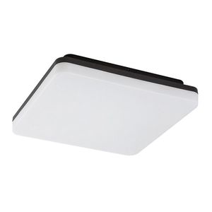 Rabalux Čierne stropné LED svietidlo Pernik štvorcové 280x280mm 24W IP54 7250 vyobraziť