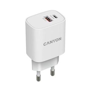 Canyon Canyon - Rychlonabíjací adaptér Power Delivery 20W USB-C + USB-A biela vyobraziť