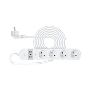 - Inteligentný predlžovací kábel s vypínačom 4Z + 2xUSB-A+1xUSB-C 1, 5m Wi-Fi Tuya biela vyobraziť