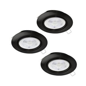 Eglo 901755 - SADA 3x LED Podhľadové svietidlo FAVAZZINA 1xGU10/4W/230V čierna vyobraziť