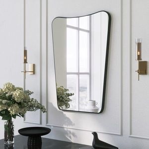 Dekorativní nástěnné zrcadlo Donna 70x50 cm černé vyobraziť