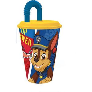 STOR Plastový téglik so slamkou Paw Patrol 430ml modrý vyobraziť