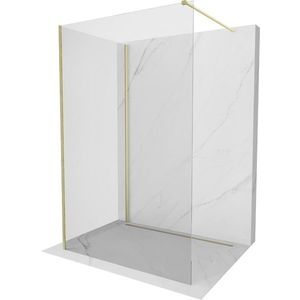 MEXEN/S - Kyoto Sprchová zástena WALK-IN 90 x 90 cm, transparent, zlatá kartáčovaná 800-090-212-55-00-090 vyobraziť