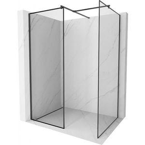 MEXEN/S - Kioto Sprchová zástena WALK-IN 90 x 80 cm, čierny vzor, čierna 800-090-202-70-70-080 vyobraziť