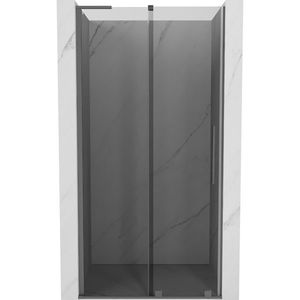 MEXEN/S - Velar L posuvné sprchové dvere 110 cm, grafit, grafit metal 871-110-003-41-95 vyobraziť