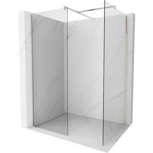 MEXEN/S - Kyoto Sprchová zástena WALK-IN 90 x 90 cm, transparent, nikel kartáčovaný 800-090-202-97-00-090 vyobraziť