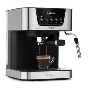 Klarstein Arabica, espresso kávovar, 1050 W, 15 bar, 1, 5 l, dotykový ovládací panel, ušľachtilá oceľ vyobraziť