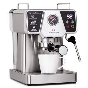 Klarstein Libeica, epresso kávovar, 1350 W, 19 bar, 1, 8 l, cca 10 šálok, napeňovač mlieka vyobraziť