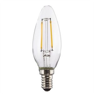 Xavax LED Filament žiarovka, E14, 250 lm (nahrádza 25 W), sviečka, teplá biela, číra vyobraziť