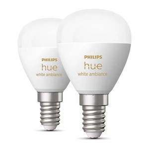 Žiarovky v súprave 2 ks E14, 5 W White ambiance – Philips Hue vyobraziť