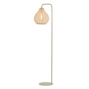 Béžová stojacia lampa s textilným tienidlom (výška 156, 5 cm) Elati – Light & Living vyobraziť