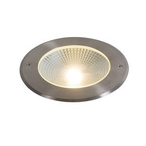 Moderné zemné bodové svetlo z ocele vrátane 20W LED - Bridge vyobraziť