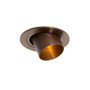 Moderné zabudované bodové svetlo tmavá bronz GU10 35 mm okrúhle sklopné - Installa vyobraziť