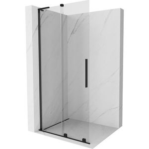 MEXEN/S - Velar L Sprchová zástena posuvná Walk-in 100 x 200 cm, transparent 8 mm, čierna 871-100-003-03-70 vyobraziť