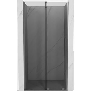 MEXEN/S - Velár posuvné sprchové dvere 120 cm, grafit, grafit metal 871-120-000-41-95 vyobraziť