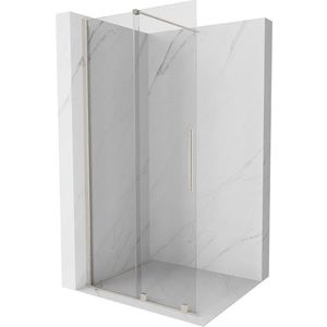 MEXEN/S - Velar Sprchová zástena posuvná Walk-in 100 x 200 cm, transparent 8 mm, nikel kartáčovaný 871-100-000-03-97 vyobraziť