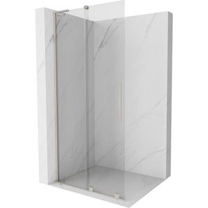 MEXEN/S - Velar L Sprchová zástena posuvná Walk-in 100 x 200 cm, transparent 8 mm, nikel kartáčovaný 871-100-003-03-97 vyobraziť