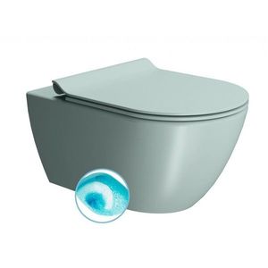 GSI - PURA závesná WC misa, Swirlflush, 36x55cm, ghiaccio dual-mat 881515 vyobraziť