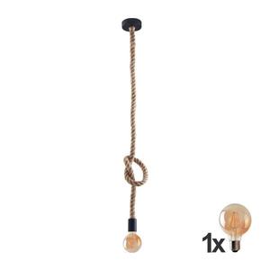 LED Luster na lanku ROPE 1xE27/8W/230V vyobraziť