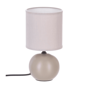 Atmosphera Atmosphera - Stolná lampa TIMÉO 1xE14/60W/230V taupe/krémová vyobraziť