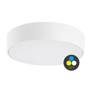 Rabalux Biele stropné LED svietidlo Tartu okrúhle 175mm 18W IP44 CCT 7893 vyobraziť