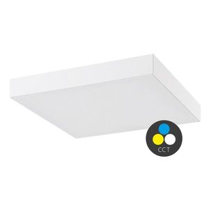 Rabalux Biele stropné LED svietidlo Tartu štvorcové 300x300mm 24W IP44 CCT R7896 vyobraziť